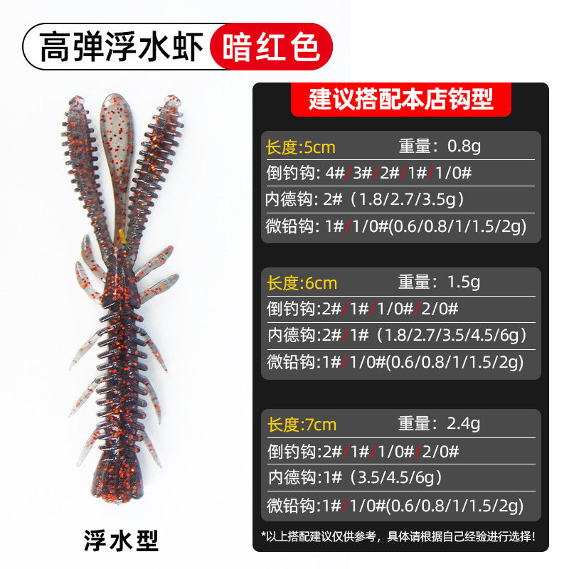 Soft Plastic Shrimp Lure, 5–7 cm (2–2.8 in), 10–30 Pack – option photo