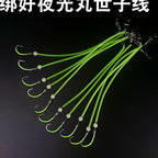 Glow Pre-Tied Hook Rigs, Barbed, 10 pcs per Pack – option photo