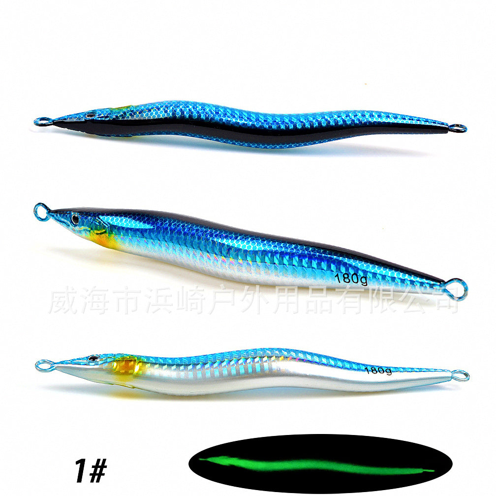 Glow Slow Pitch Jig, Long S Shape, 130–180 g (4.6–6.3 oz) – option photo