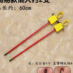Lazy Eel Fishing Hook Rig, Barbed Threaded Hook, Float & Bells – option photo
