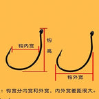 Soft Worm Hooks, Barbed, Sizes 4–3/0, 30 Pack – option photo