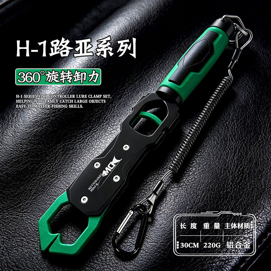 Aluminum Fish Gripper with Scale, Lightweight Lip Grip – option photo