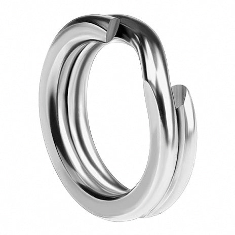 304 Stainless Double Split Rings, Flattened, Lure Connectors – option photo