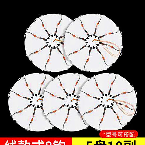 Flip Plate Hook Rig Set, Barbed Hooks, Sizes 6–13 – option photo