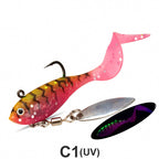 Curly Tail Soft Swimbait with Lead Jig Head, 5.5 cm, 7 g (0.25 oz) – option photo