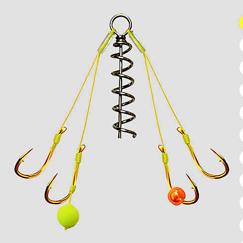 Anti-Tangle Double Hook Rig with Float Bead, 4-Pack – option photo
