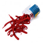Artificial Sandworm Soft Bait, Wine Red or Orange, 20/40 Pack – option photo