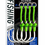 Jig Single Assist Hook, High-Carbon Steel, Barbed, 4 Pack – option photo