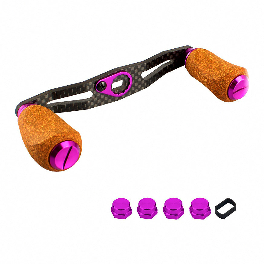 Baitcasting Reel Handle, Carbon Fiber, Cork Knob, 106 mm – option photo