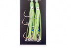 Luminous Squid Skin Treble Hook, PE Line Tied, 2/0–4/0 – option photo