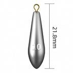 Willow Leaf Lead Sinkers, Through-Hole, 0.35–3.5 oz (10–100 g) – option photo