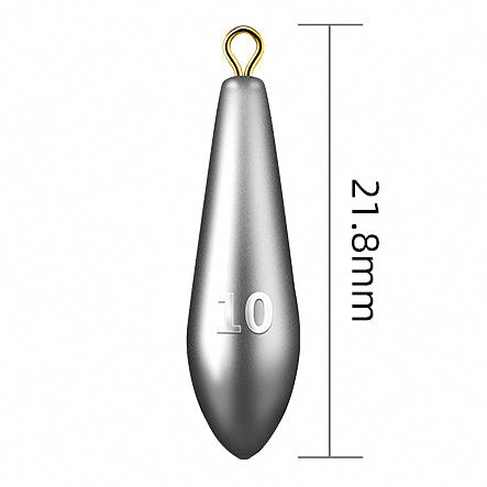Willow Leaf Lead Sinkers, Through-Hole, 0.35–3.5 oz (10–100 g) – option photo