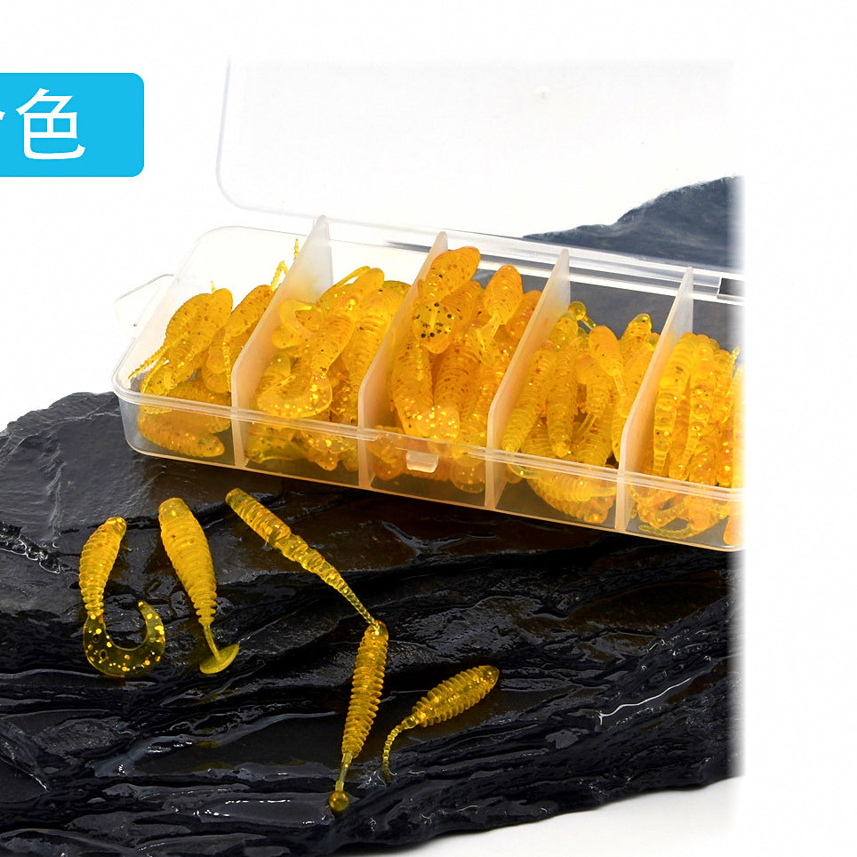 Micro Soft Bait Kit, Curly Tail and Threaded T-Tail Grubs – option photo