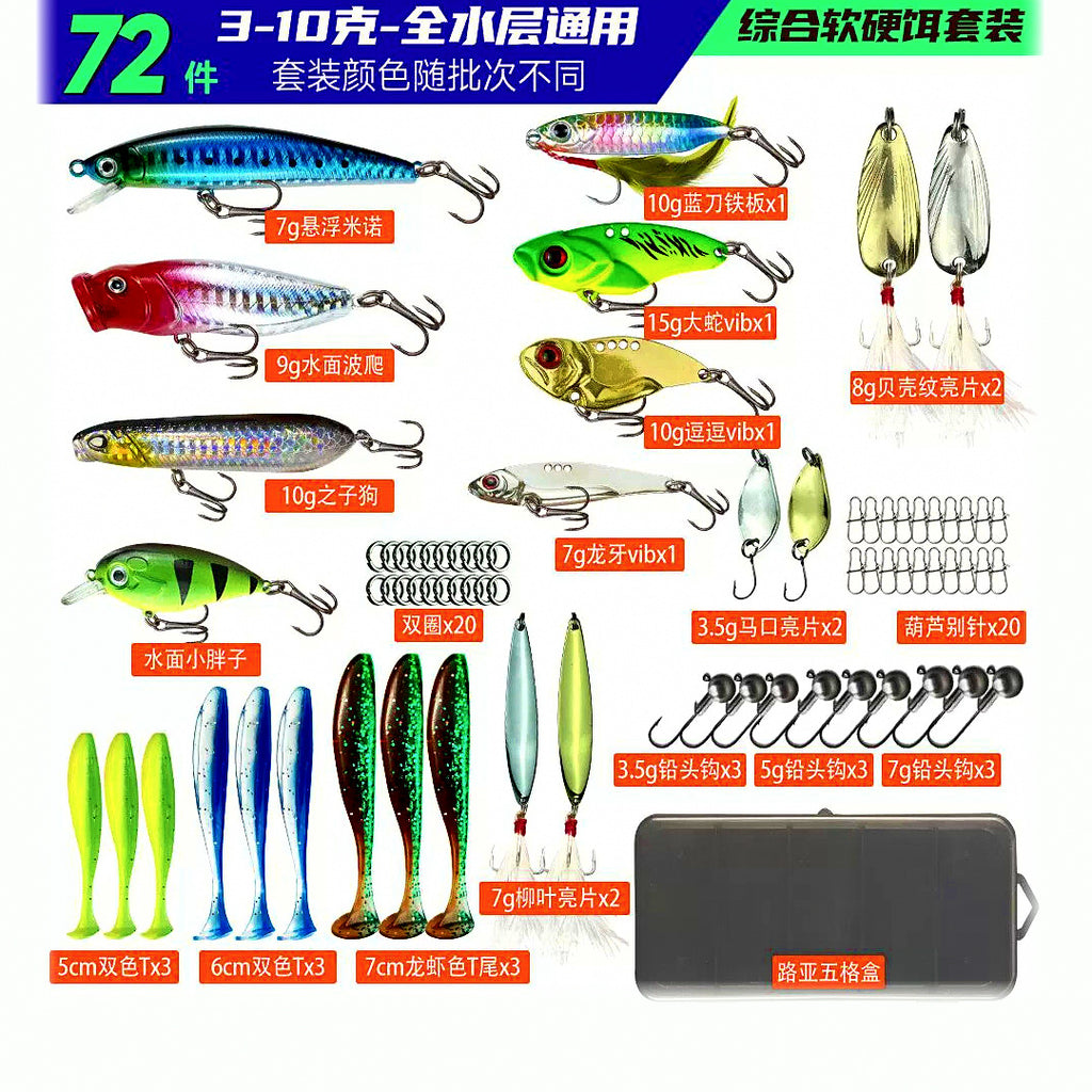 Lure Kit with Minnow, Popper and Pencil Baits, Boxed Set – option photo