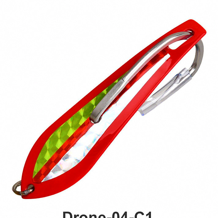 Bow-Shaped Metal Trolling Lure, Single Hook, Stainless Steel – option photo