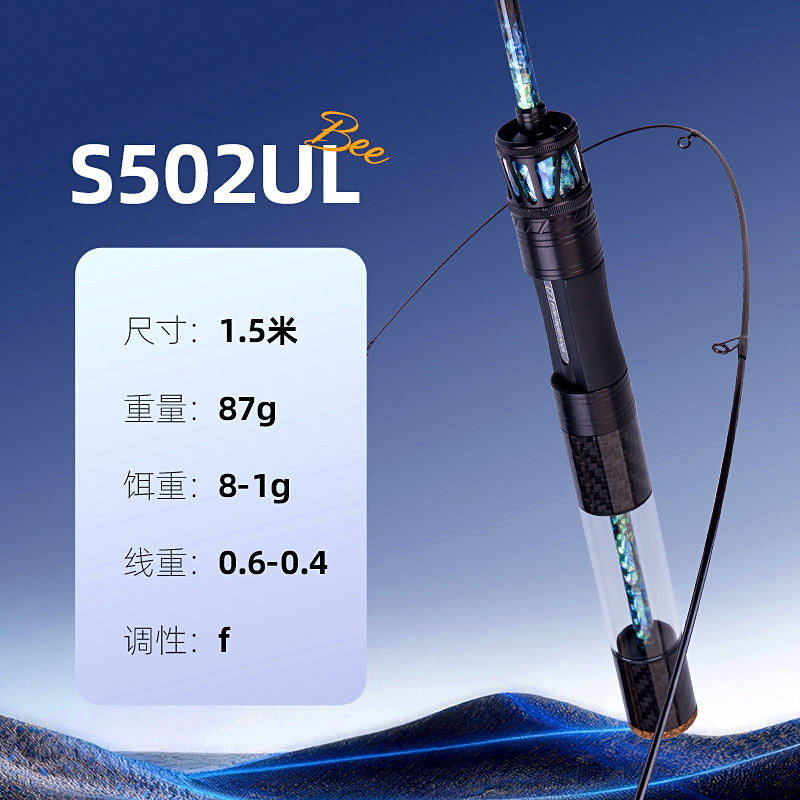 Ultralight 2-Piece Carbon Lure Rod, 1.5–1.8 m (4.9–5.9 ft) – option photo
