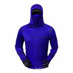 Men's Hooded Sun Protection Fishing Shirt, Quick-Dry – option photo