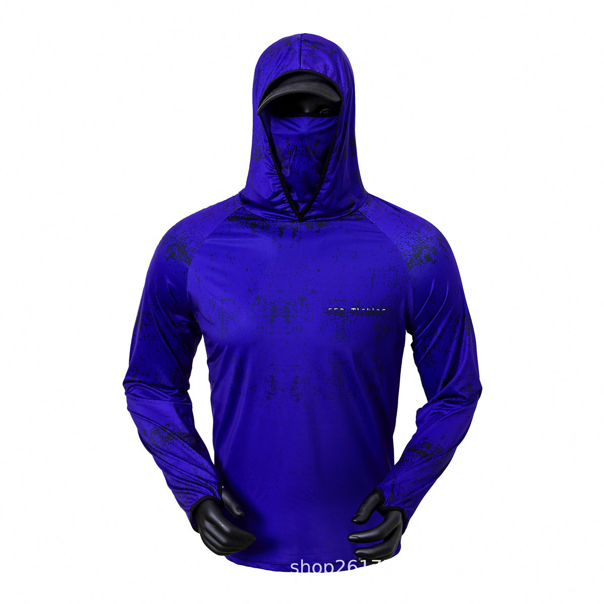 Men's Hooded Sun Protection Fishing Shirt, Quick-Dry – option photo