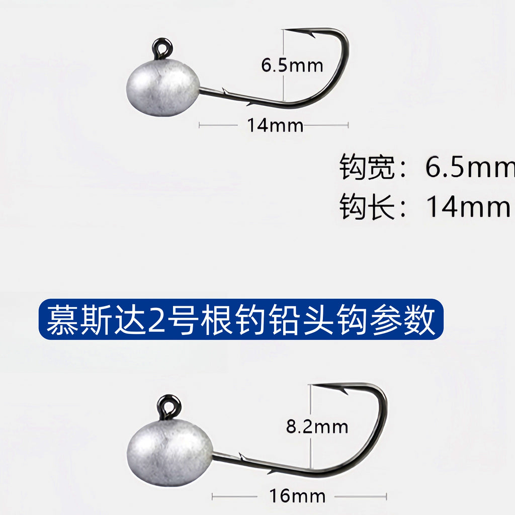 Double Barb Jig Head Hooks, 2–5 g (0.07–0.18 oz) – option photo