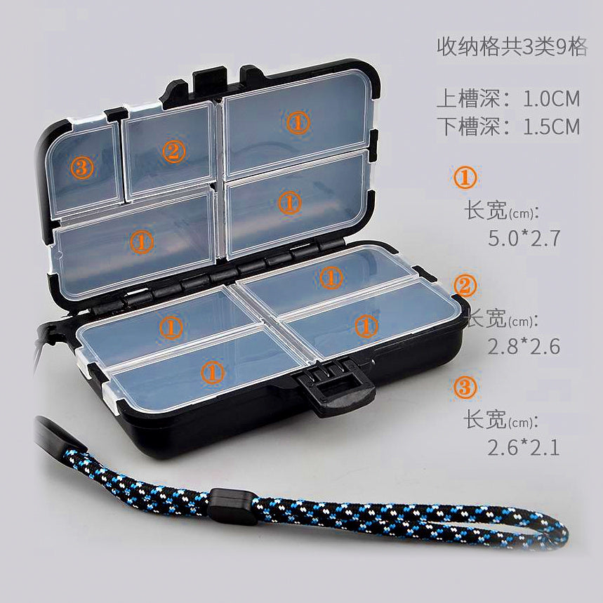 Mini Tackle Box for Hooks & Small Lures, ABS Storage Case – option photo