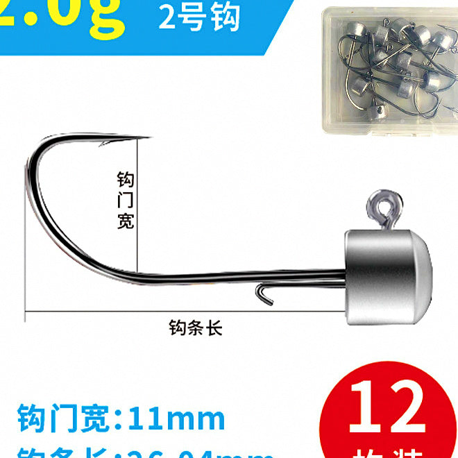 Ned Rig Mushroom Jig Heads, 2–5.3 g (0.07–0.19 oz), 12 Pack – option photo