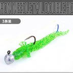 Spiral Tail Soft Worm with Jig Head & Trailer Hook, 7.5 cm – option photo