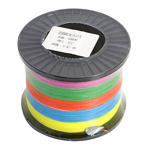 PE Braided Fishing Line, 4-Strand Multicolor or 8-Strand Green – option photo