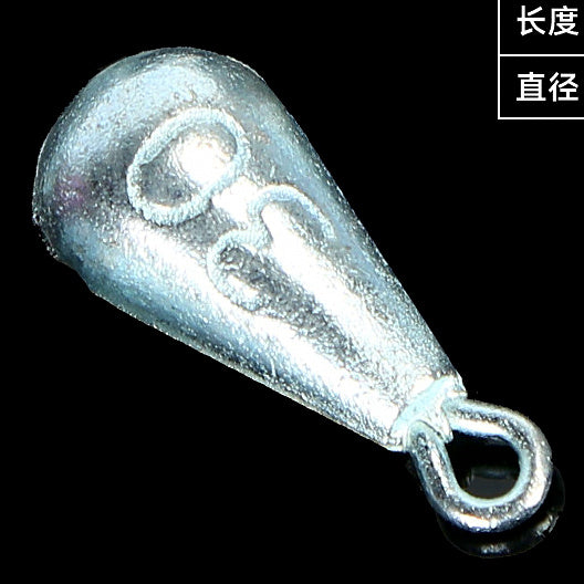 Galvanized Teardrop Sinker with Eye, 30–200 g (1.1–7.1 oz) – option photo