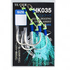 Luminous Steel Wire Jig Hooks, Barbed, 1/0–8/0 – option photo