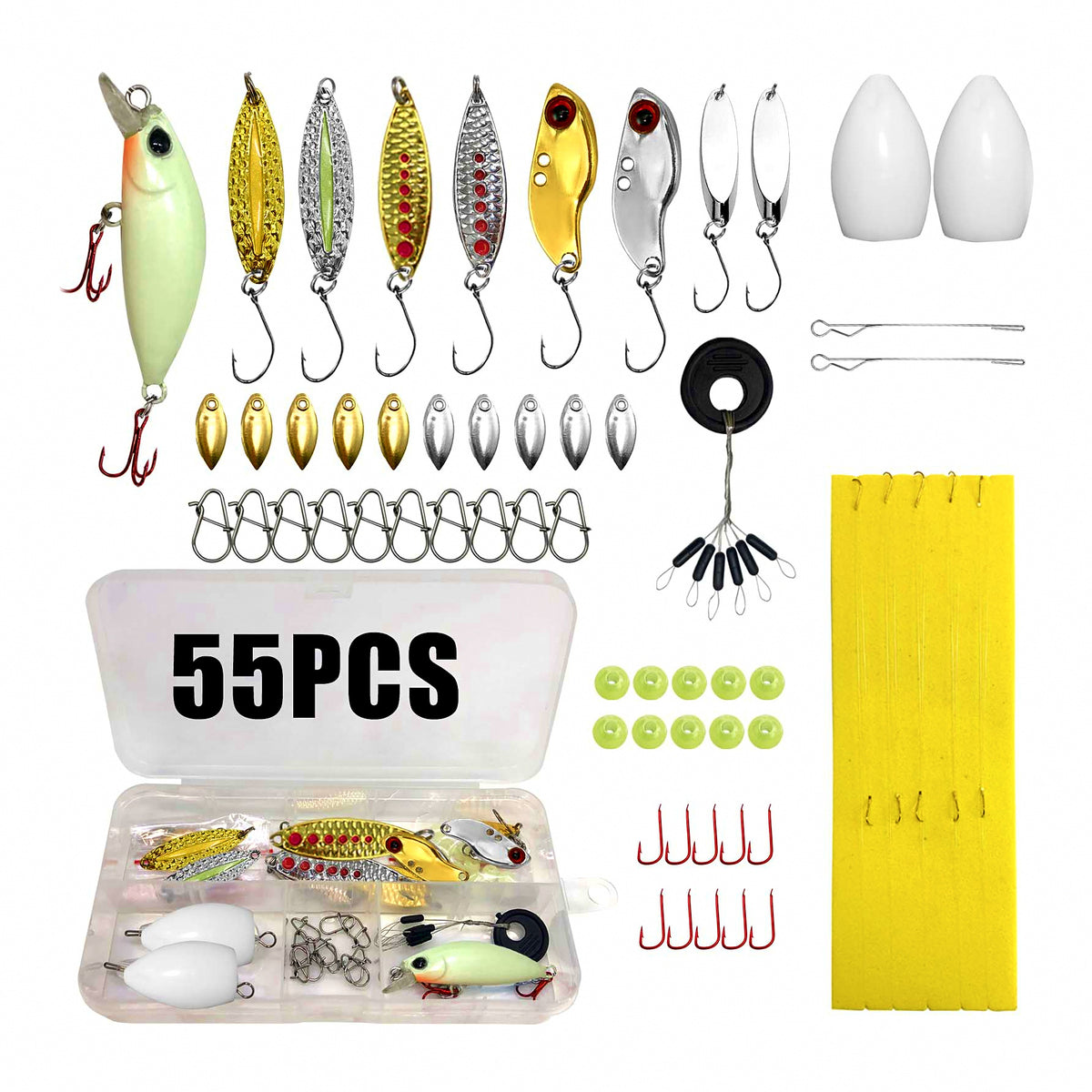 Ultralight Micro Lure Kit, Spoons, VIB & Pencil Baits – option photo