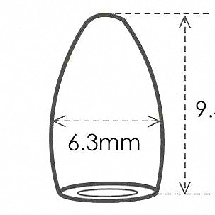 Bullet Sinker Weights with Plastic Core, 1/8–1/2 oz (3.5–14 g) – option photo