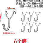 Stainless Steel Pegboard Hooks, Y-Shape, Multi-Pack – option photo