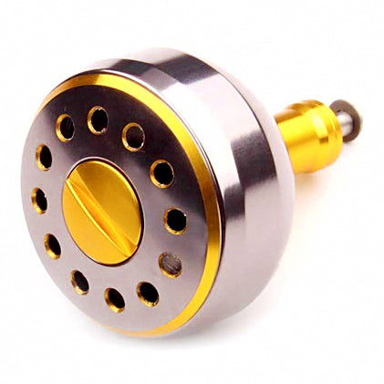 Reel Handle with Metal Round Knob, Reversible L/R – option photo