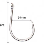 Single Hooks for Metal Jigs, Barbed, Sizes 1/0–7/0 – option photo