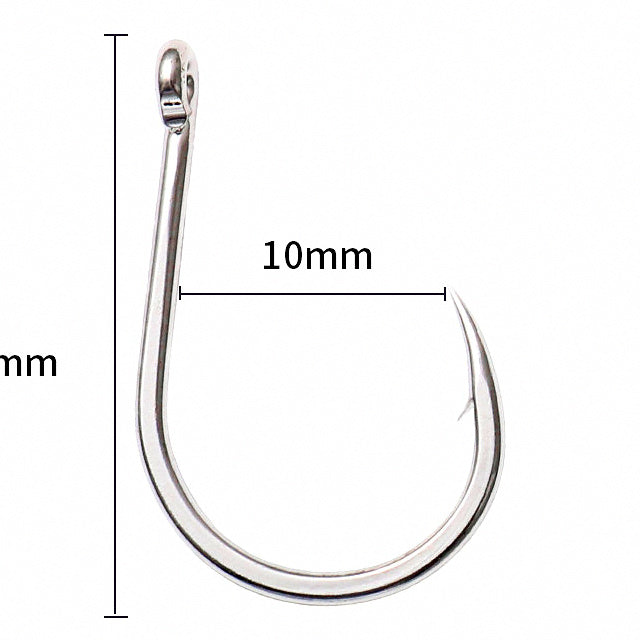 Single Hooks for Metal Jigs, Barbed, Sizes 1/0–7/0 – option photo