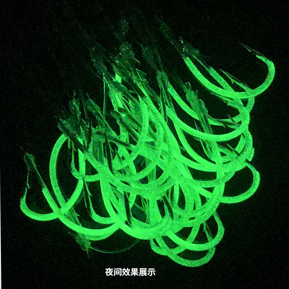 Glow Tied Hooks, Barbed, 3-Pack Set, No. 12–28 Sizes – option photo