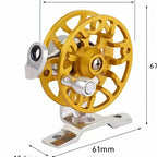 Metal Fishing Reel with Drag, Ice & Spinning Styles – option photo