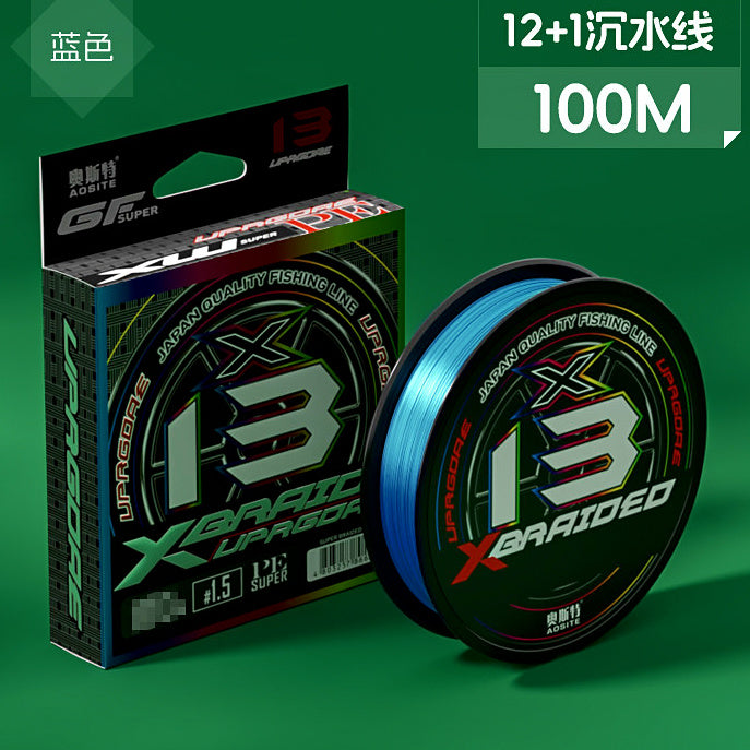 Sinking PE Braided Line, 12+1 Construction, PE 0.8–12 – option photo