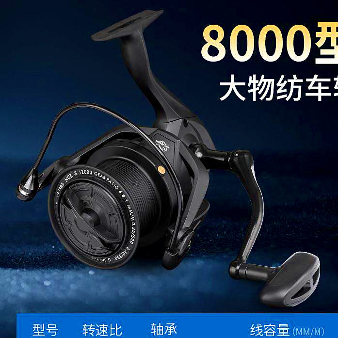 All-Metal Spinning Reel, 17 Bearings, Sizes 8000–14000 – option photo