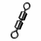 Black Double Joint Fishing Swivels, 15-Pack, Sizes 12–4/0 – option photo