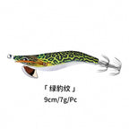 Weighted Wood Shrimp Squid Jig, 9 cm 7 g (0.25 oz), Glow – option photo