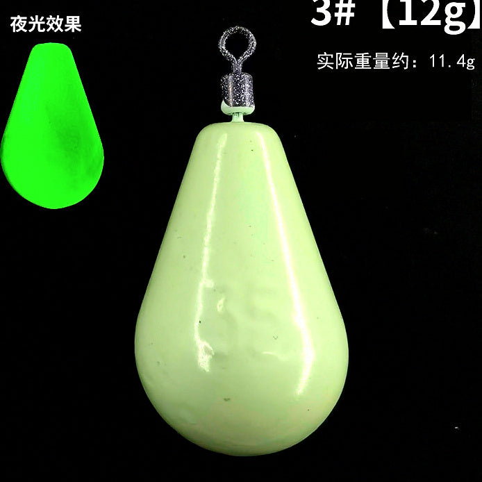 Glow Teardrop Lead Sinker, 0.4–7.1 oz (12–200 g) – option photo