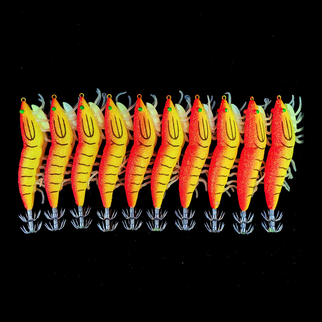 Wooden Shrimp Squid Jig, Size 3.5, 10-Pack – option photo