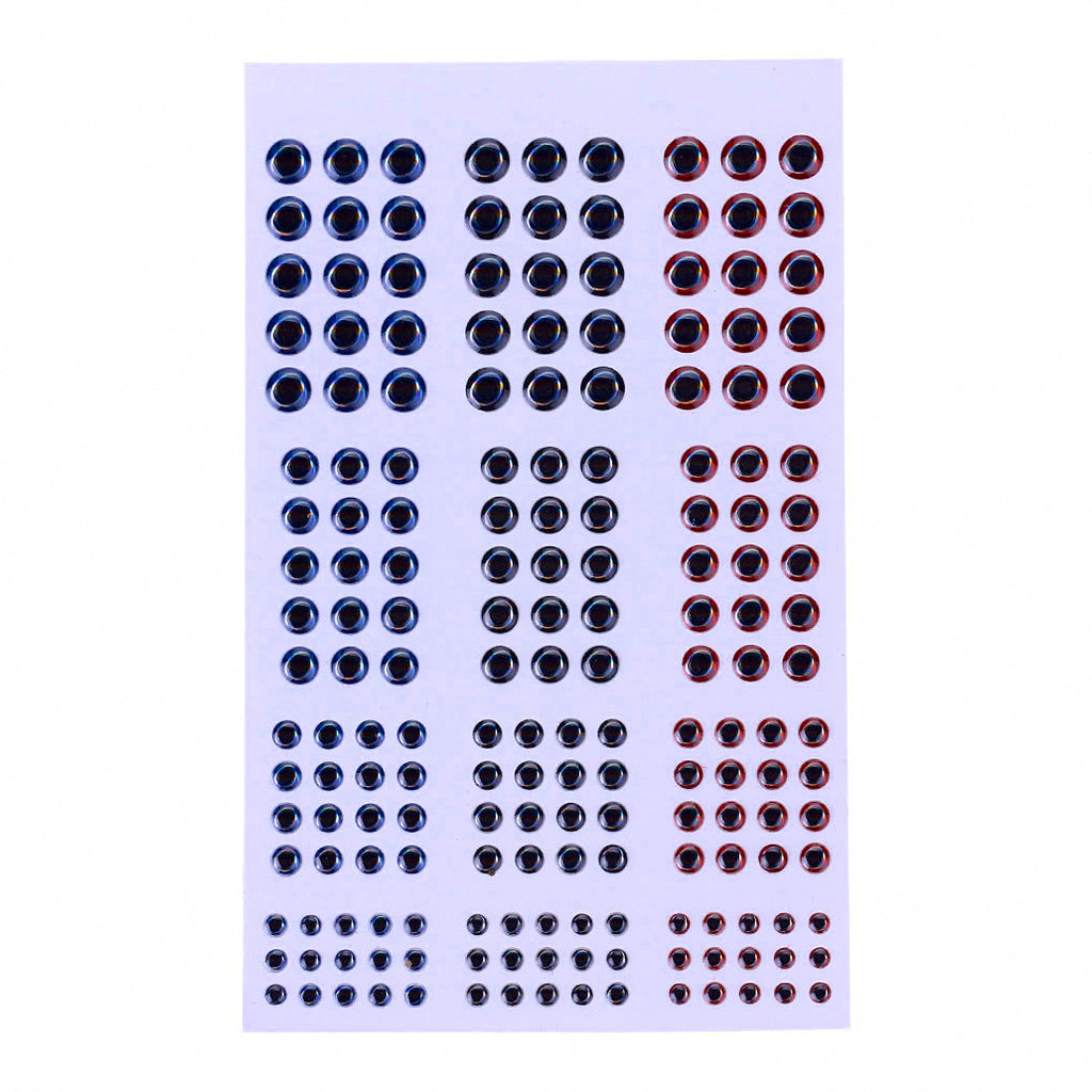 3D Fish Eye Stickers for DIY Lures, 183 pcs, 3–6 mm – option photo