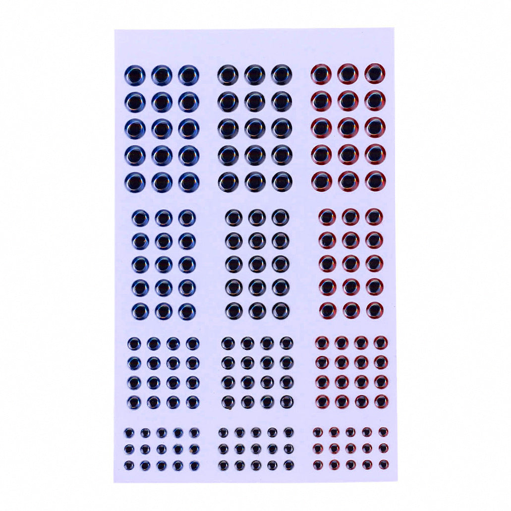 3D Fish Eye Stickers for DIY Lures, 183 pcs, 3–6 mm – option photo