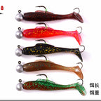 T-Tail Lead Head Soft Bait with Double Hook, 3.5–10 g (0.12–0.35 oz) – option photo