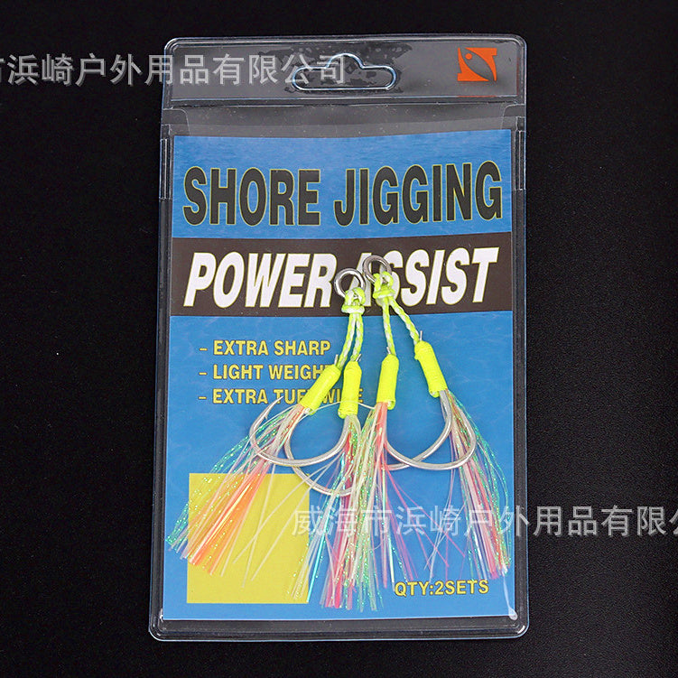 Double Assist Hooks for Jigs, Barbed, 2-Pack, 1/0–3/0 – option photo