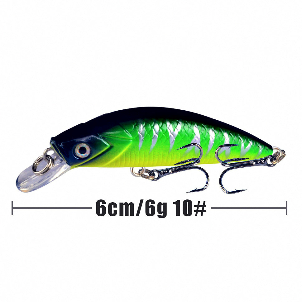 Slow Sinking Minnow Lure, 6 cm (2.4 in), 6 g (0.2 oz) – option photo