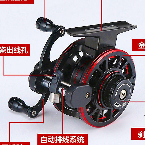 2000 Size Front Drag Spinning Reel, 3 Bearings, Black – option photo