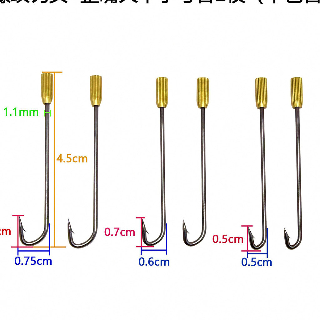 Barbed Eel Hooks, Threaded Rotating Head – option photo